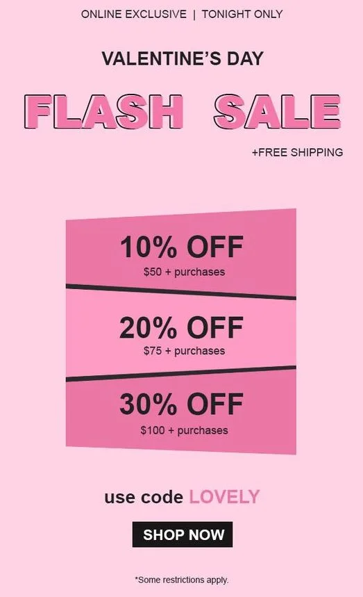 announcing tiered discounts in a flash sale can be a good strategy to attract buyers