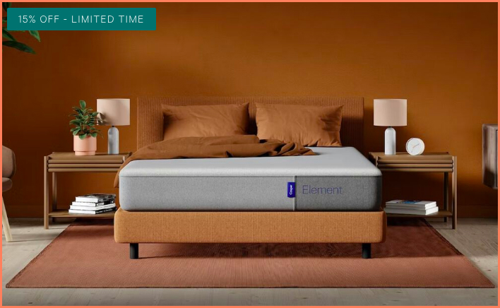 Casper draws attention to their limited time offers through microcopy on images