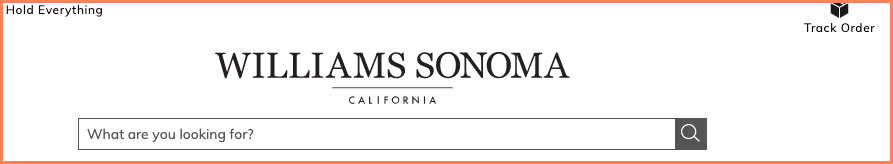 williams sonoma asks a question to help shoppers use their search feature