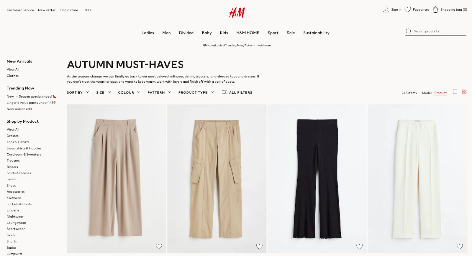 Promote your online store in the USA like H&M does with their seasonal campaigns