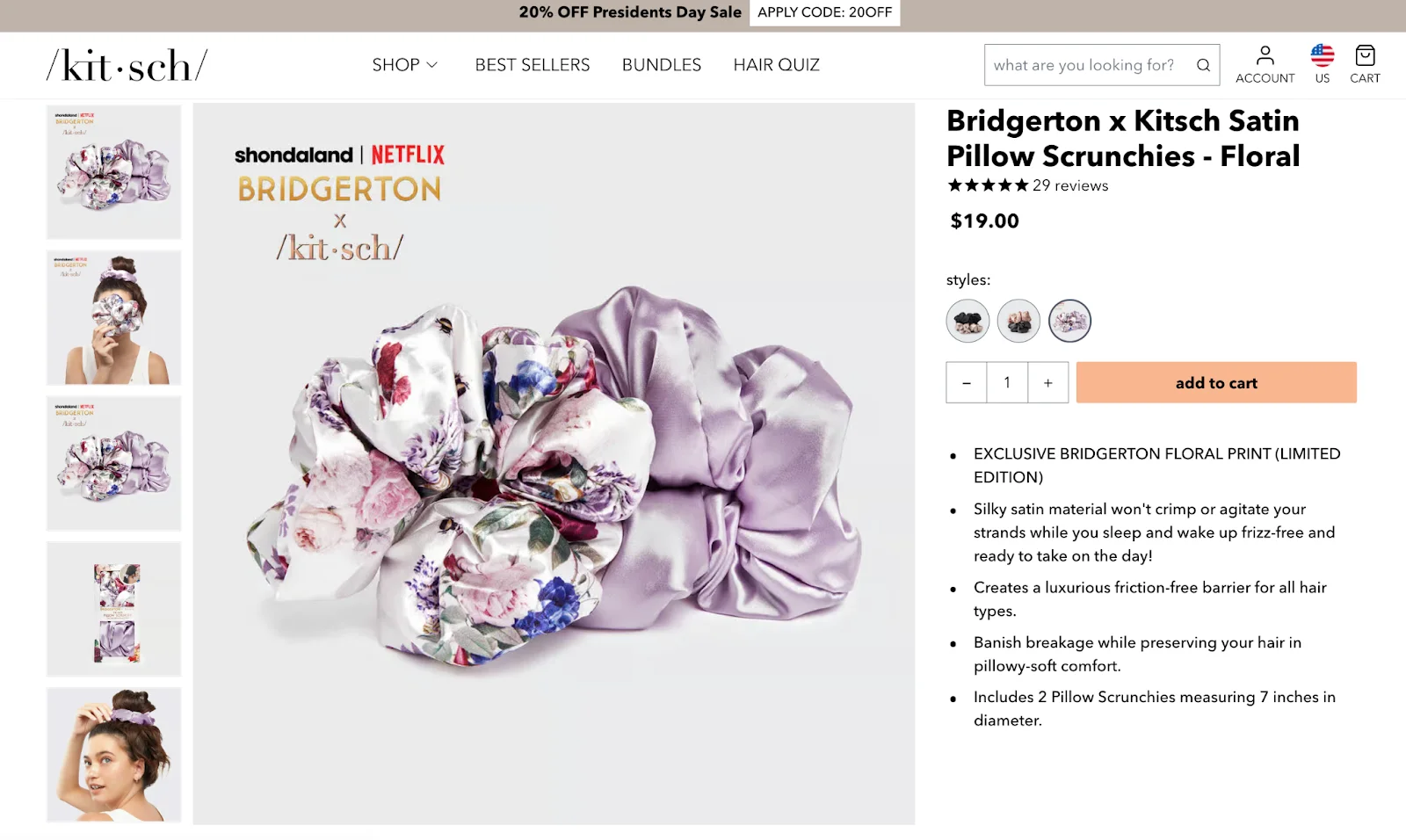 Promote your online store in the USA like Kitsch did using Bridgerton as inspiration