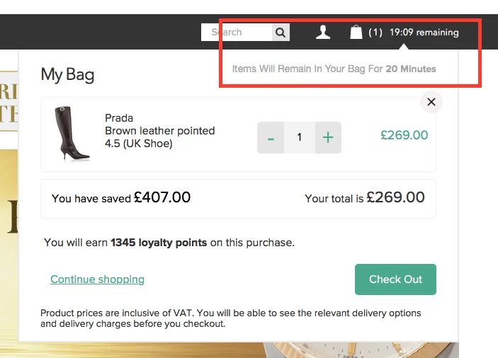 Countdown timer examples in eCommerce