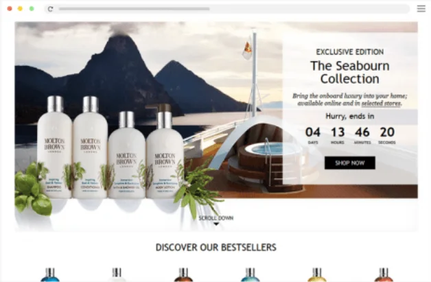countdown timer example for new collection