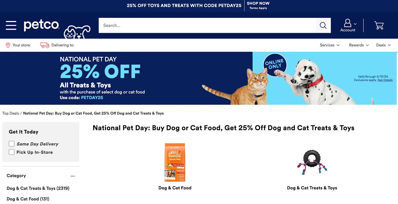 eCommerce Pet Store Conversion Rates