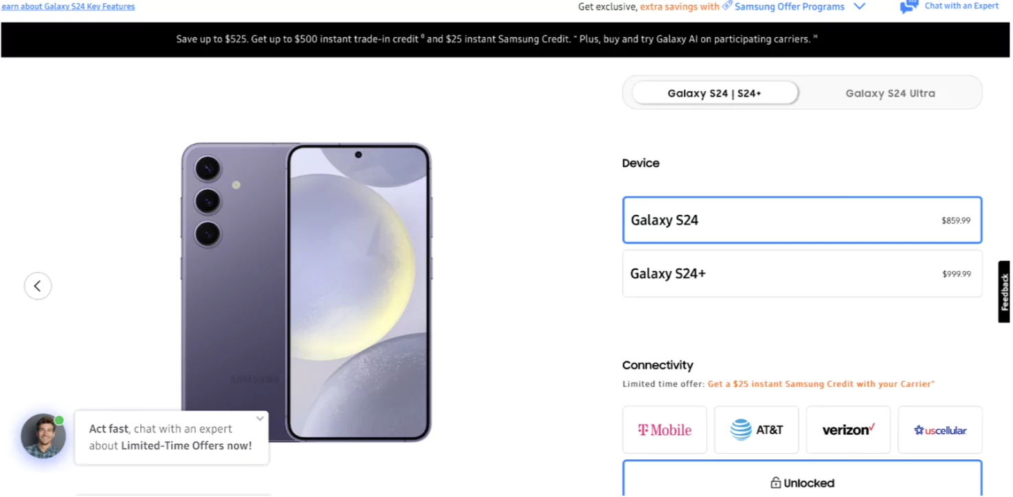 upselling on ecommerce website