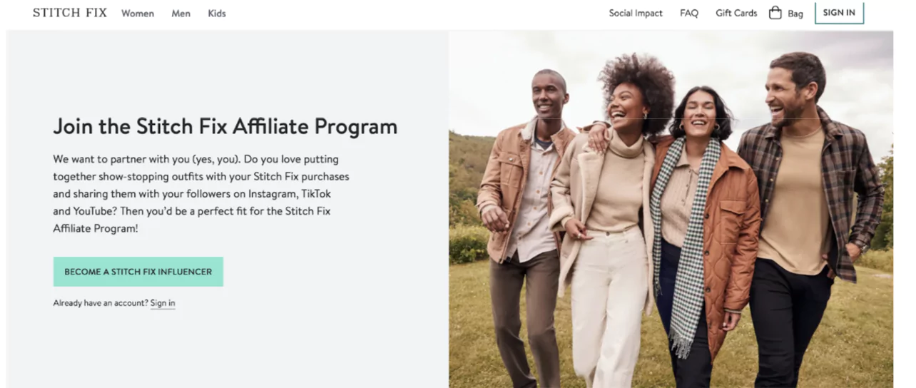 Affiliate marketing for eCommerce websites
