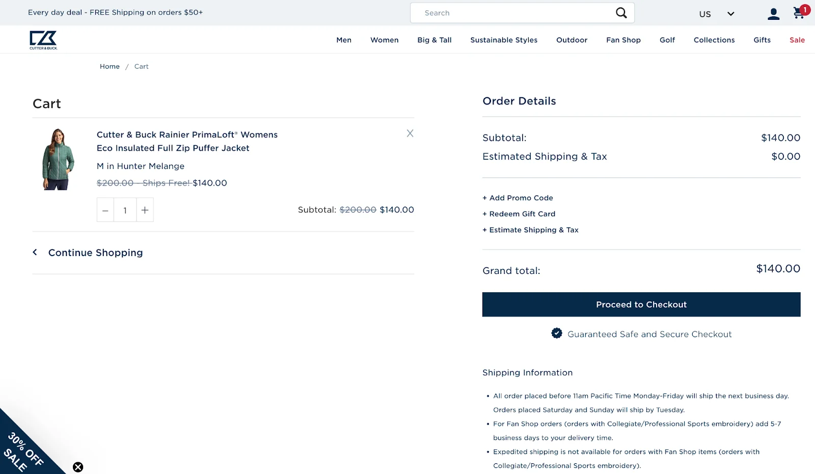 BigCommerce Strategies To Boost Cart Recoveries - popups on cart page