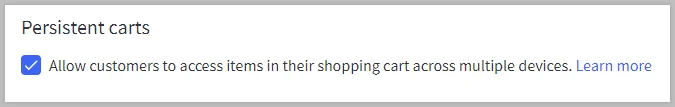 BigCommerce Strategies To Boost Cart Recoveries - persistent carts
