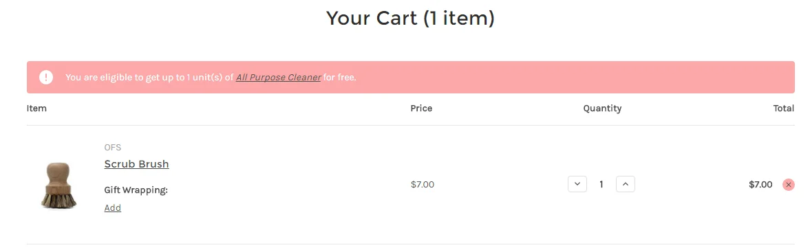 BigCommerce Strategies To Boost Cart Recoveries - free gift