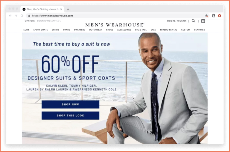 men's wearhouse carousel offers