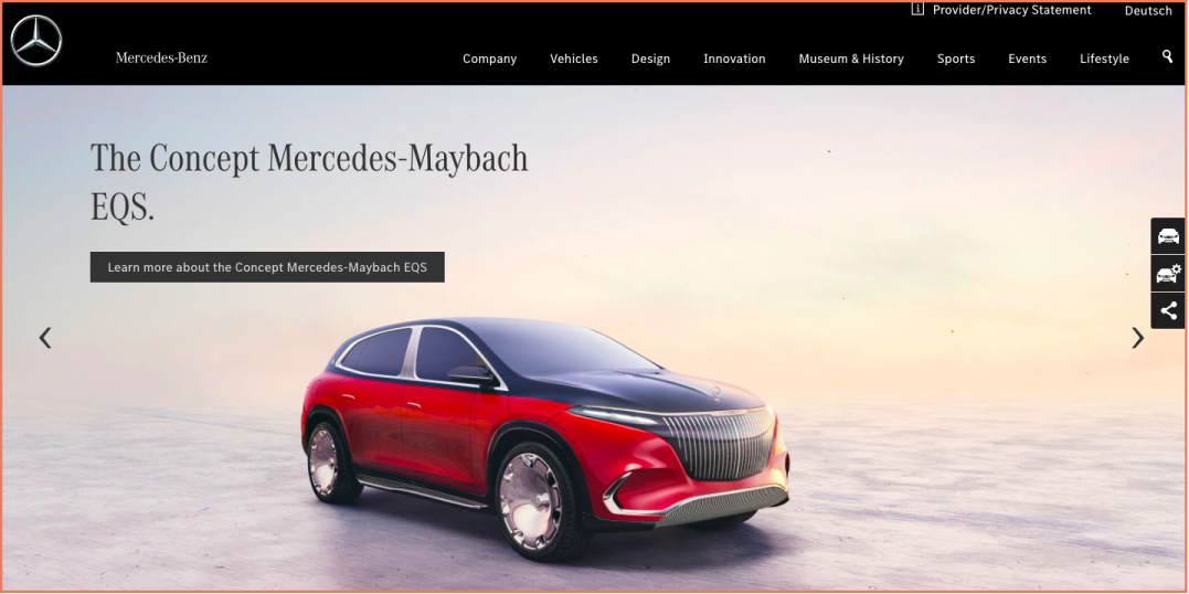 mercedes benz rotating banner example