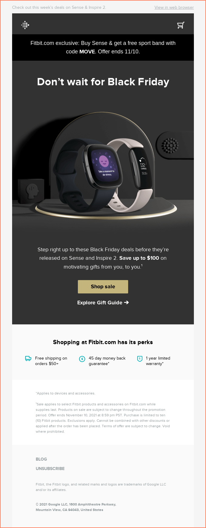 FitBit Early Bird Offer Black Friday Offer
