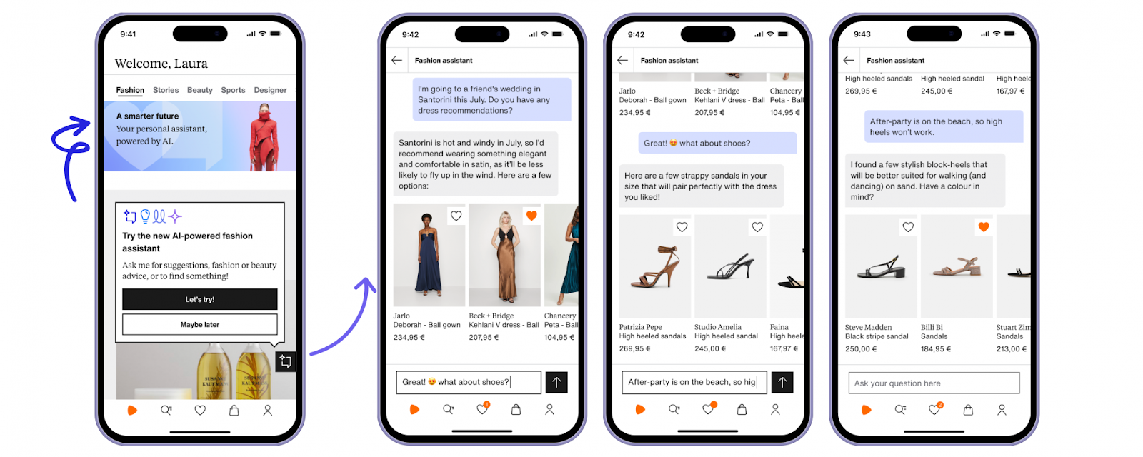 use of AI shopping assistant in eCommerce