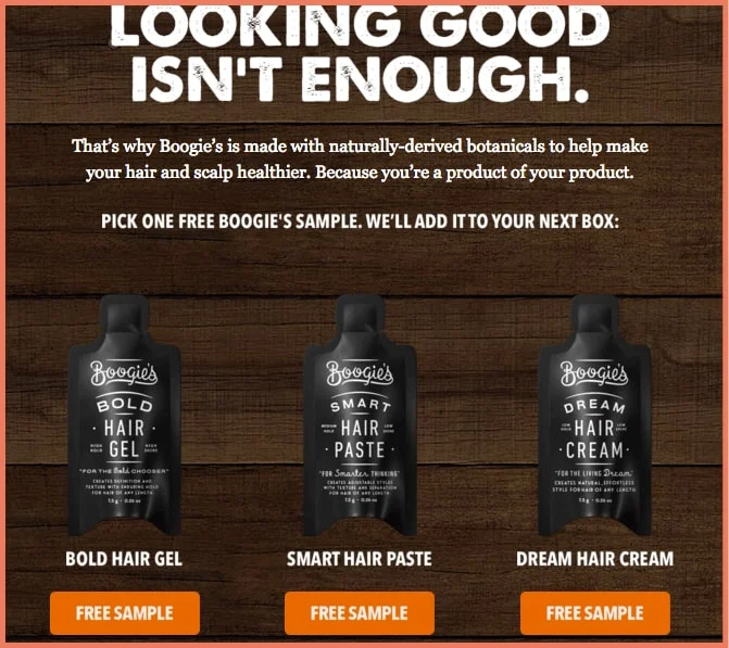 Dollar Shave Club email design to retain viewers and drive CTR