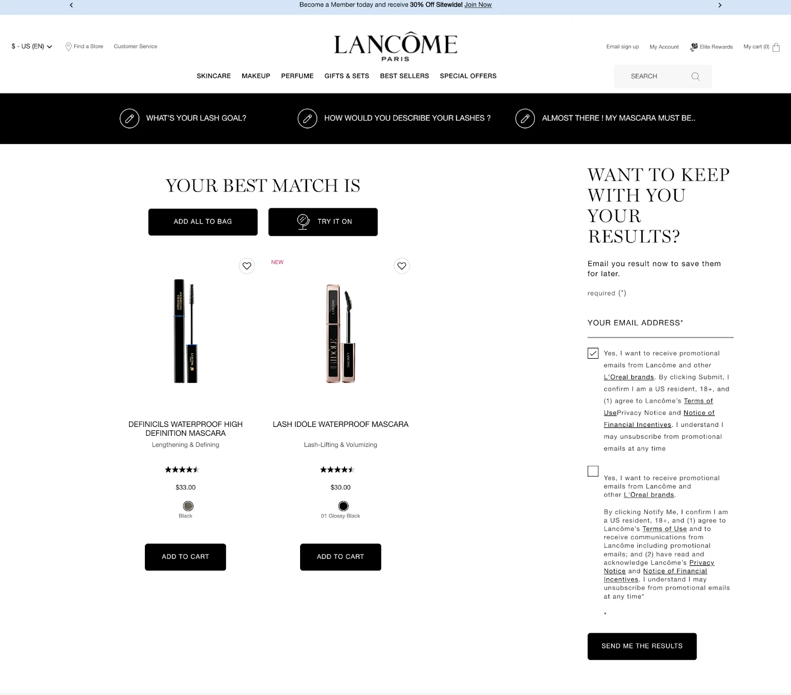 Quiz to help in increasing engagement time on eCommerce website