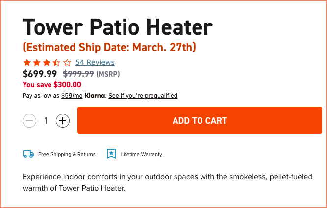 Solo Stoe brings out urgency nudges clearly across their product pages