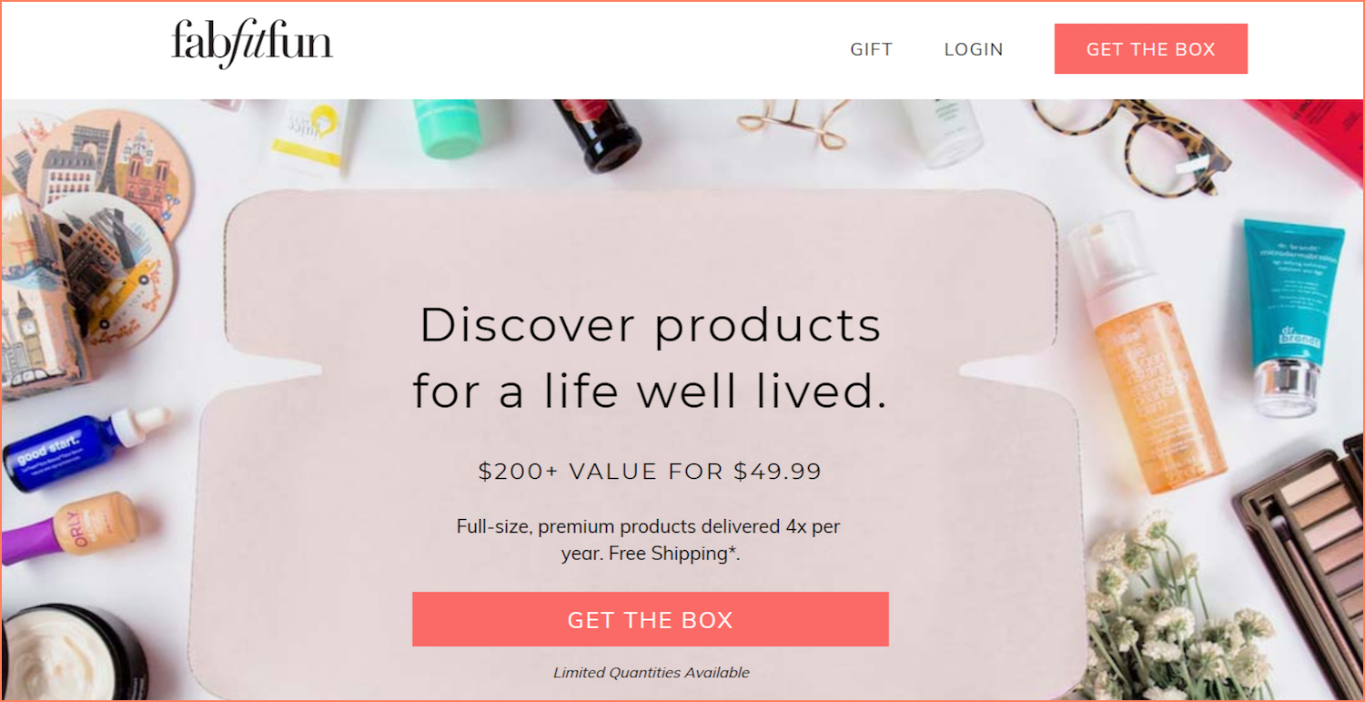 FabFitFun makes sure the messaging across their paid ads and landing pages remains aligned