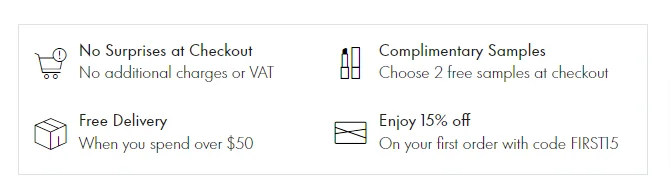 Promise of transparent checkout for a smooth beauty shopping experience