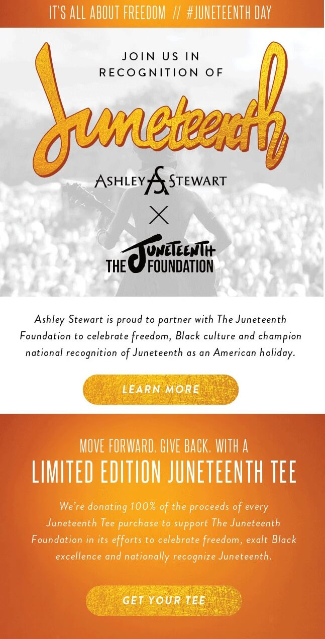 juneteenth email examples