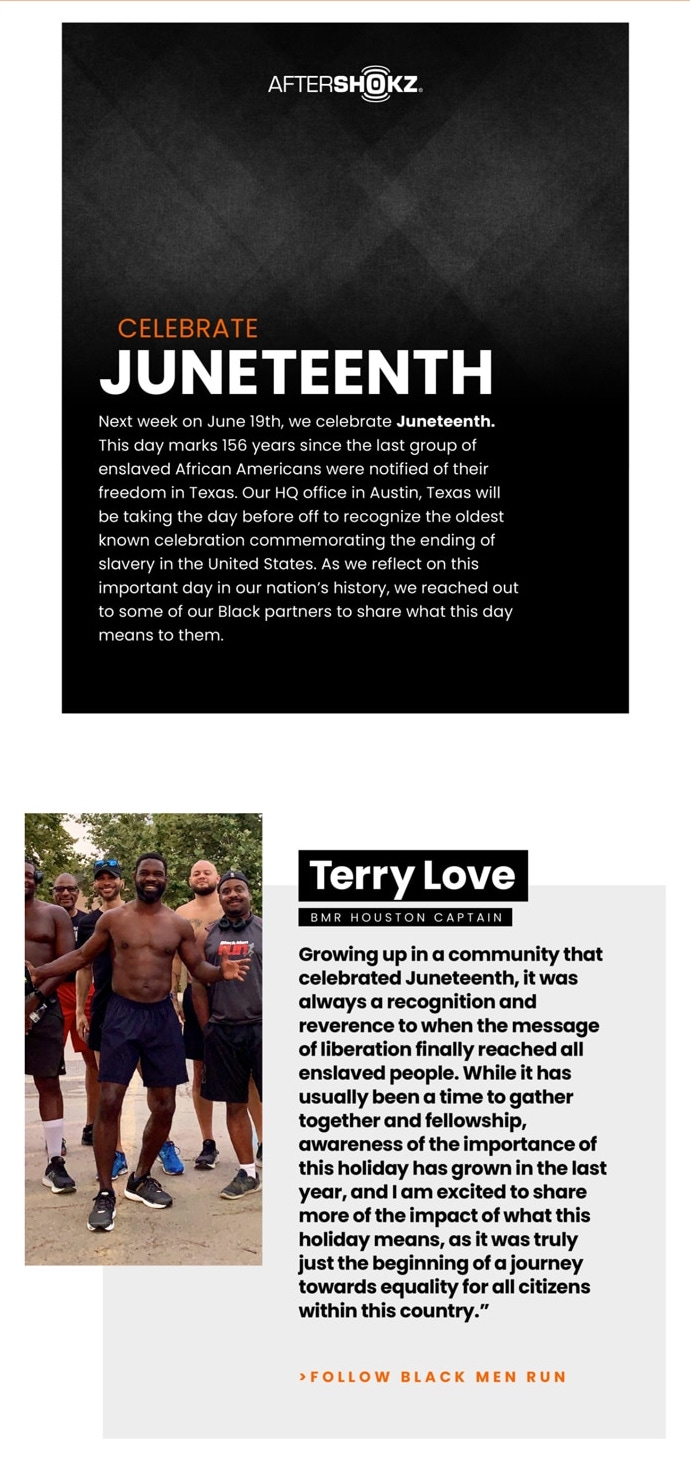 juneteenth email examples