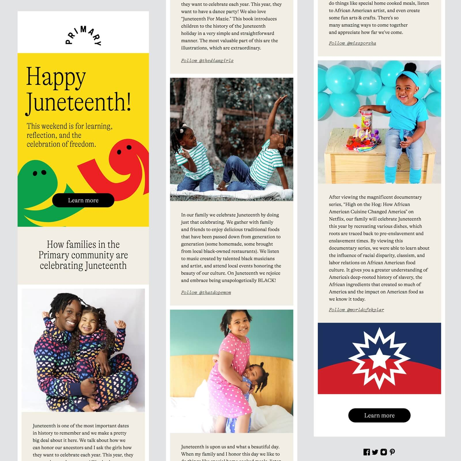 juneteenth email examples
