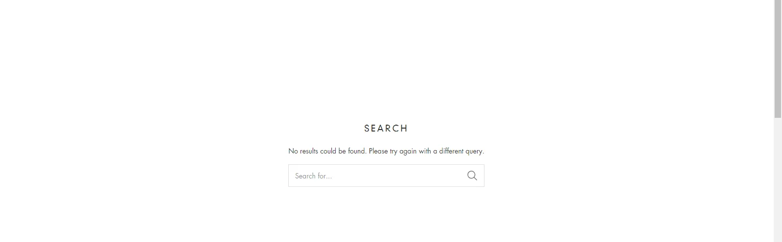 Zero search results can cause drop offs