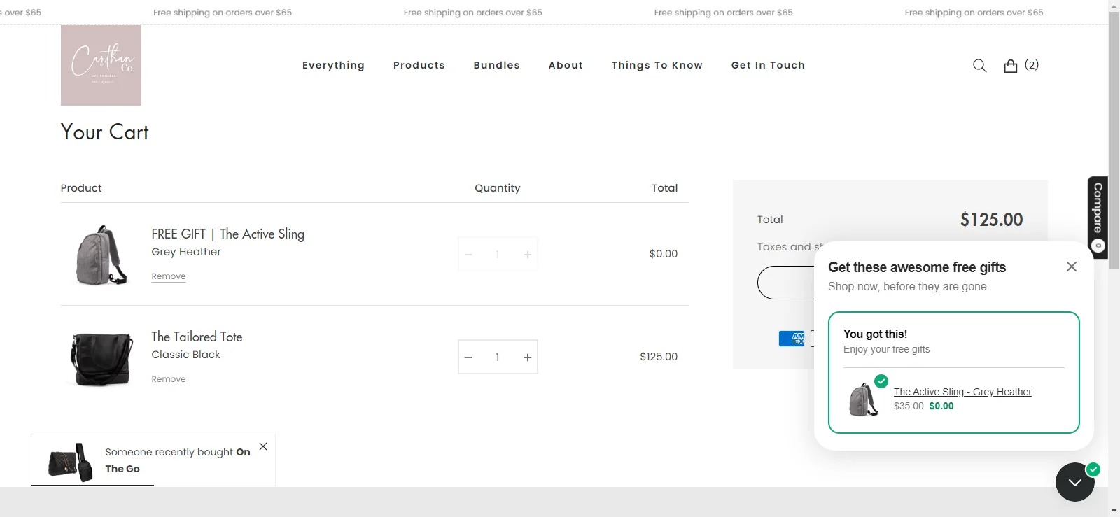 Shopify Cart page maintains continuity but it loads slow