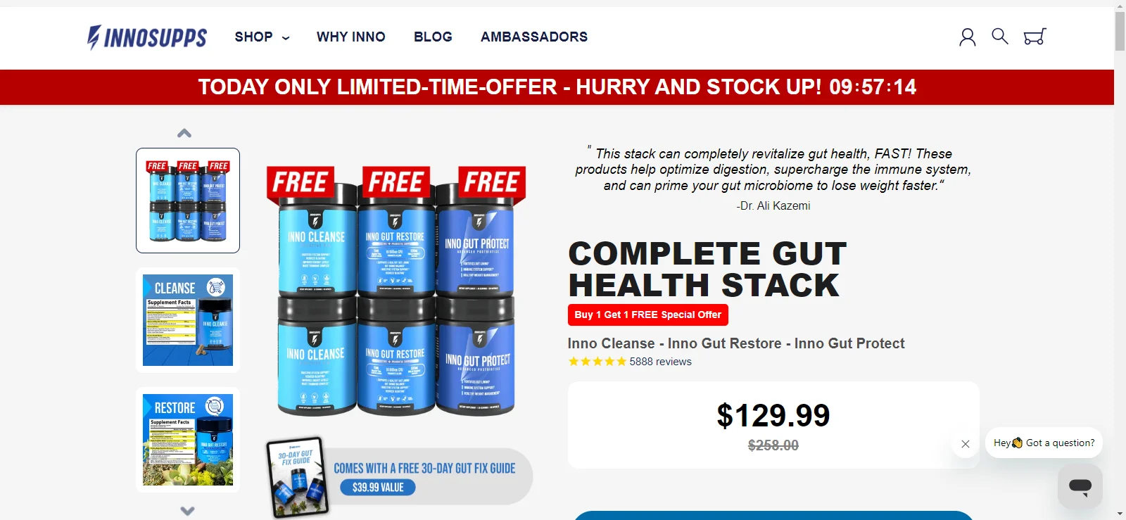Shopify landing page matching ad promises