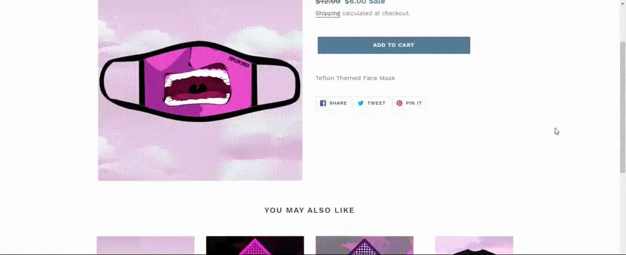 Questionable product page with questionable pricing