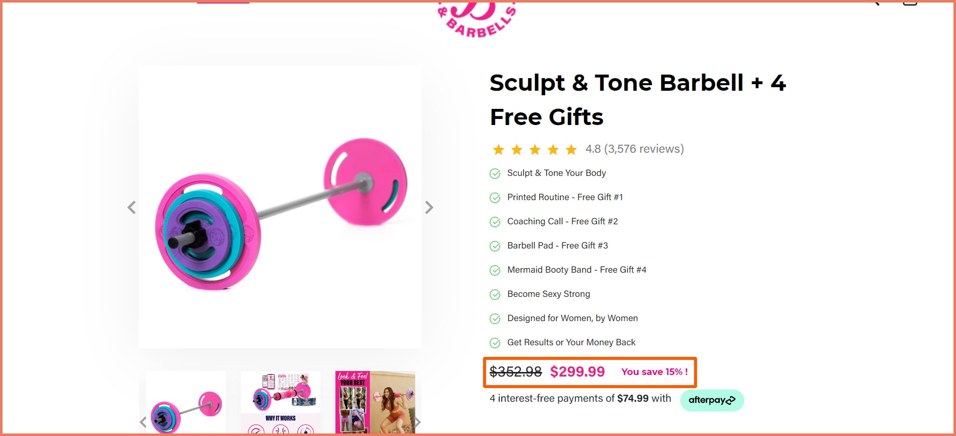 Strikethrough pricing with new price in different color