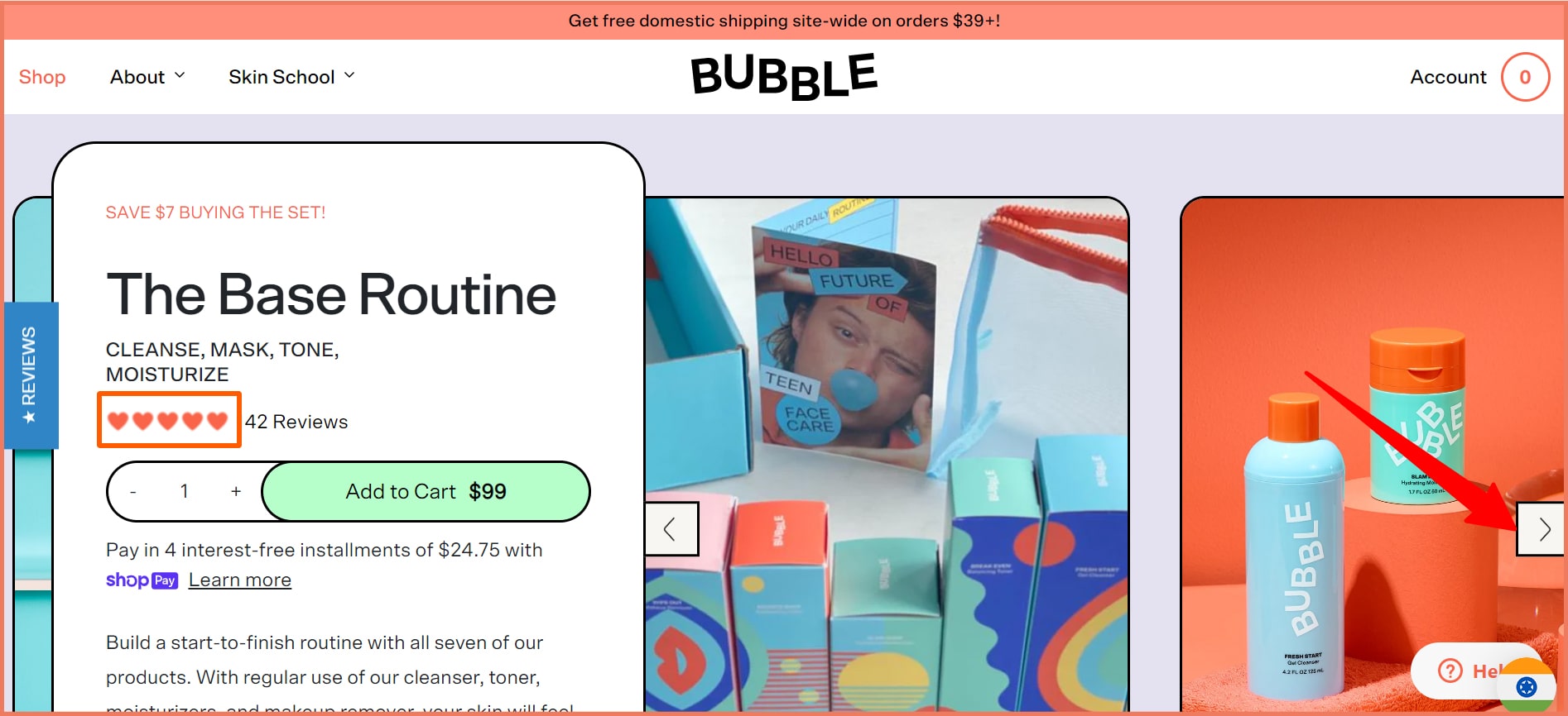 Product description with visual experience