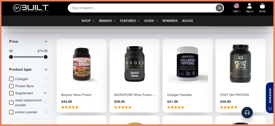 Quick View visual cue on product page