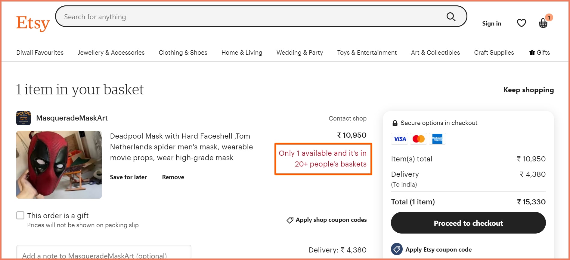 Low Stock and demand alert as a visual cue