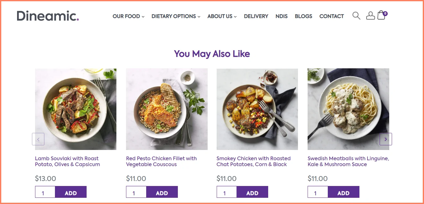 Dineamic features personalized recommendations for their WooCommerce product page conversions