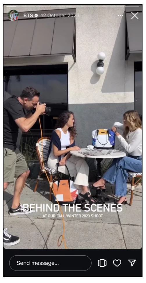 behind the scenes content for eCommerce stores