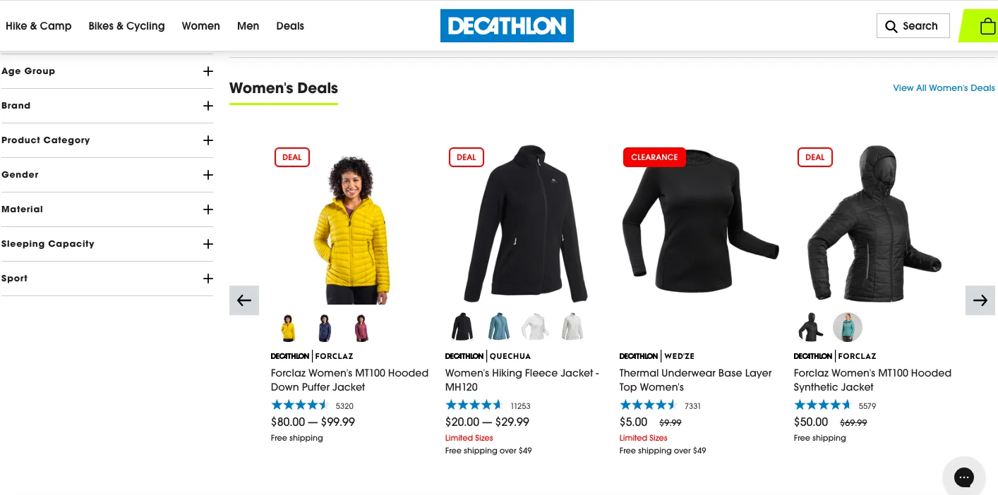 Decathlon clearance label different color coding to improve sports store conversions