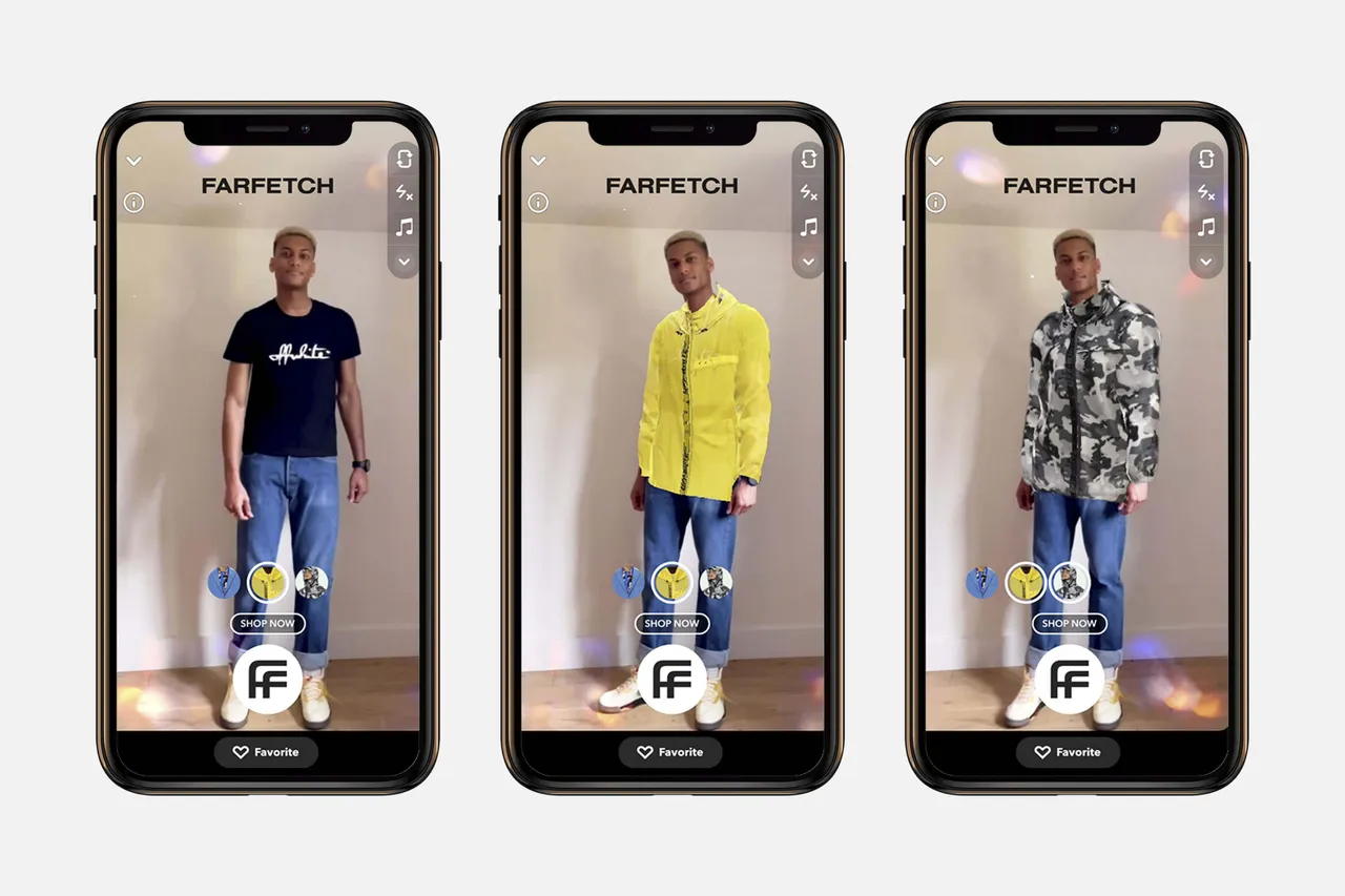 Farfetch - virtual try on | How eCommerce stores are using augmented reality to enhance the shopping experience
