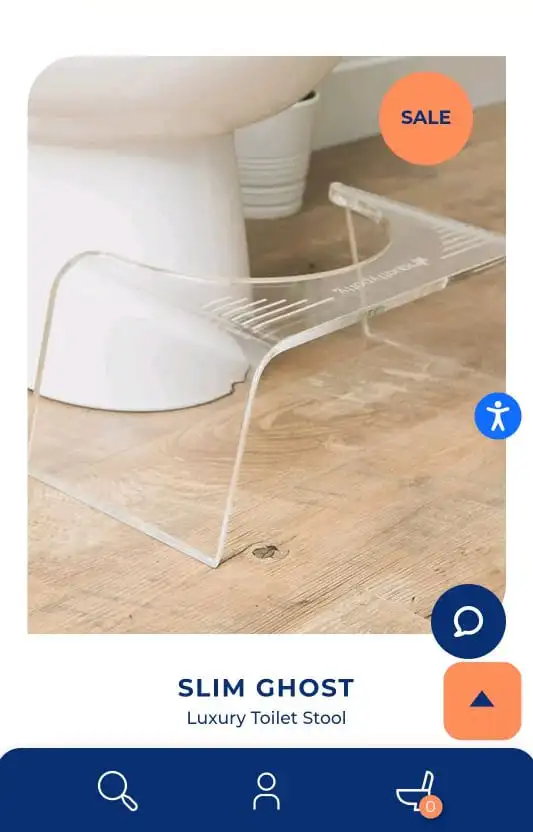 shopify mobile optimization: Downward navigation bar + back to top