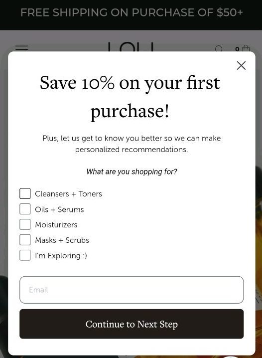 how to improve shopify site speed: Make popups less intrusive