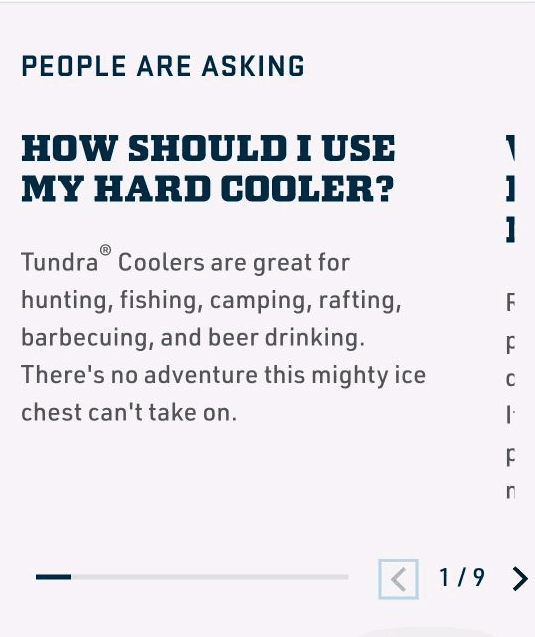 shopify mobile design: FAQs and sliders