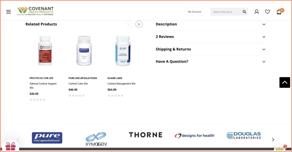 covenant health products product recommendation example