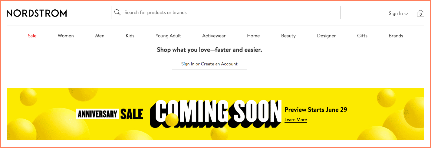 nordstrom consistent brand messaging example