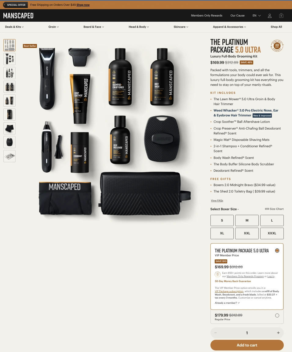 20 Shopify Product Page Templates For Inspiration - Product Bundles That Increase Average Order Value shopify product page template | shopify product page design | product page template shopify | best shopify product pages | shopify product page examples | product page template | shopify product pages | shopify product template | product page shopify