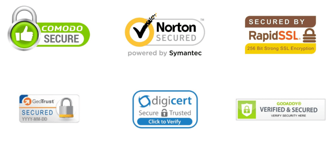 Examples of trust badges