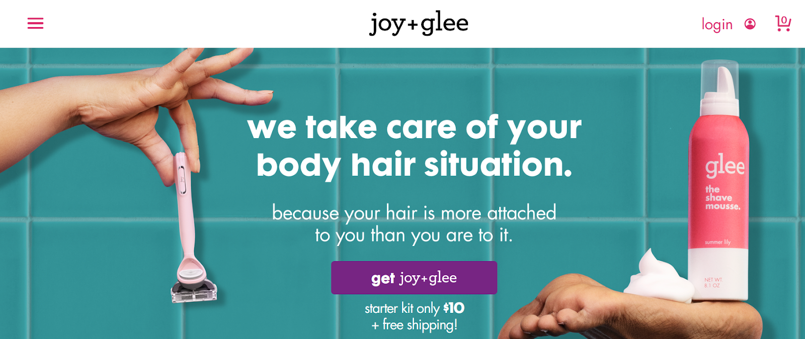 value proposition by Joy + Glee