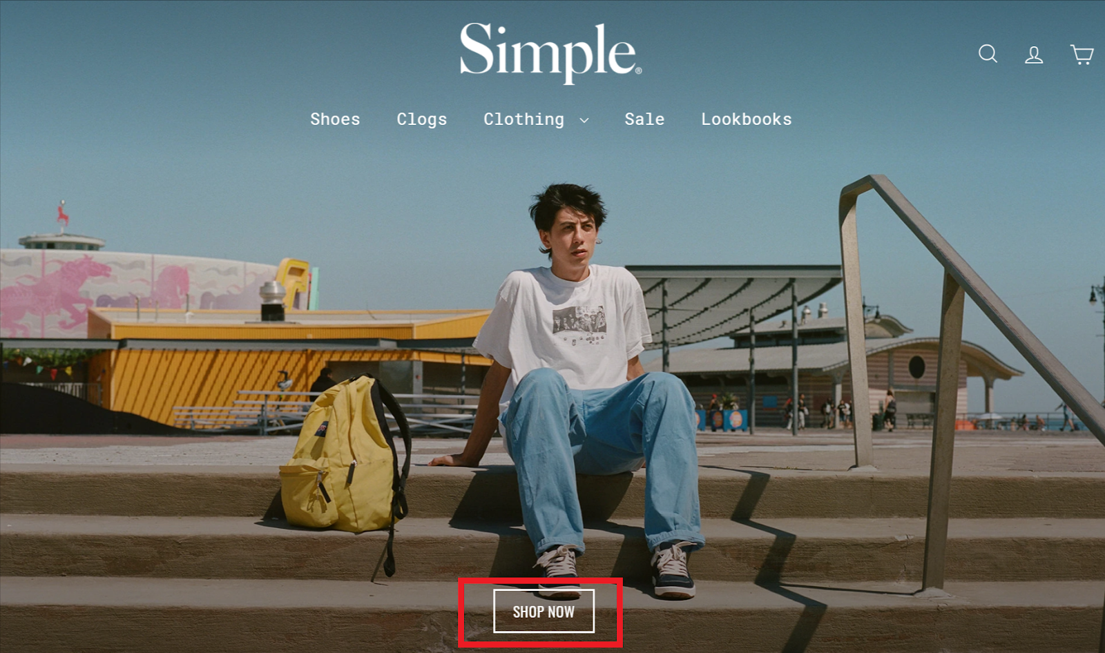 Example of CTA by Simple