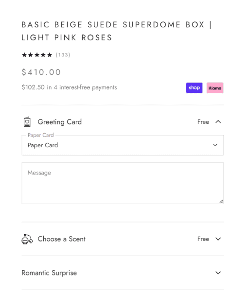 the million roses optimizing for gifting