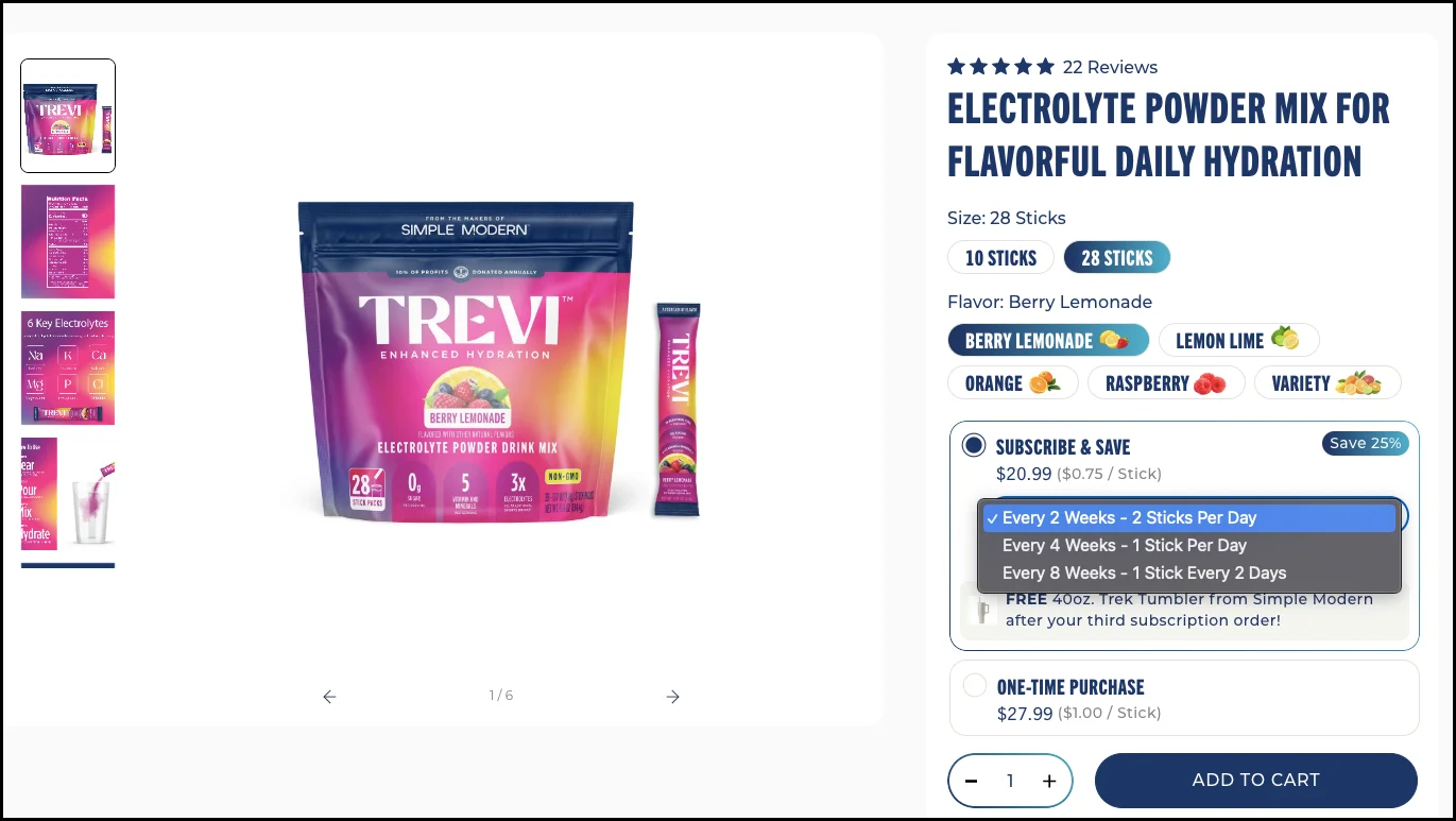 Grow online orders with more subscription options