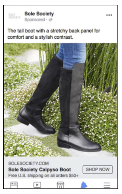 Facebook ads for selling eCommerce products