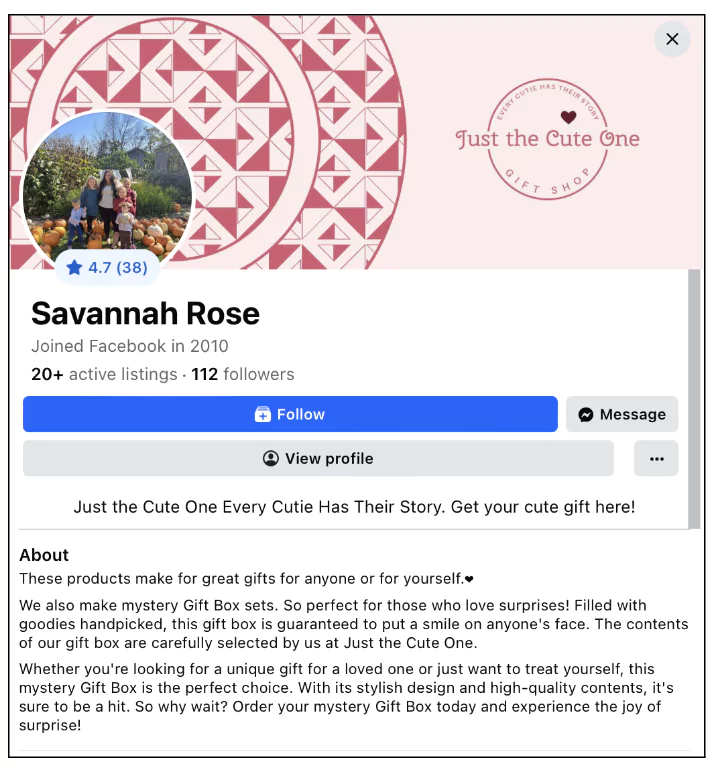 How to make a good profile on Facebook Marketplace for eCommerce stores